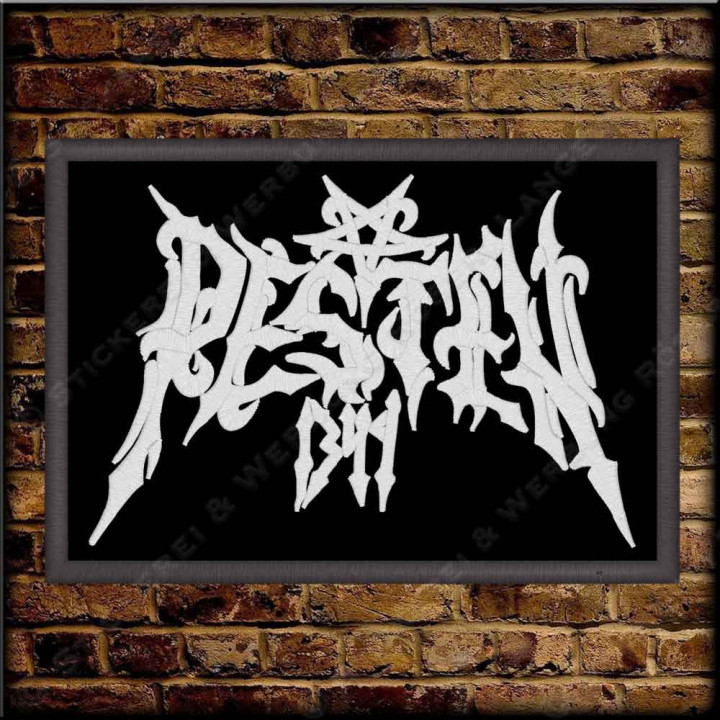 Besticktes Patch / Aufnäher 100 x 70 mm mit PESTEN 1349 Logo Exklusive 02