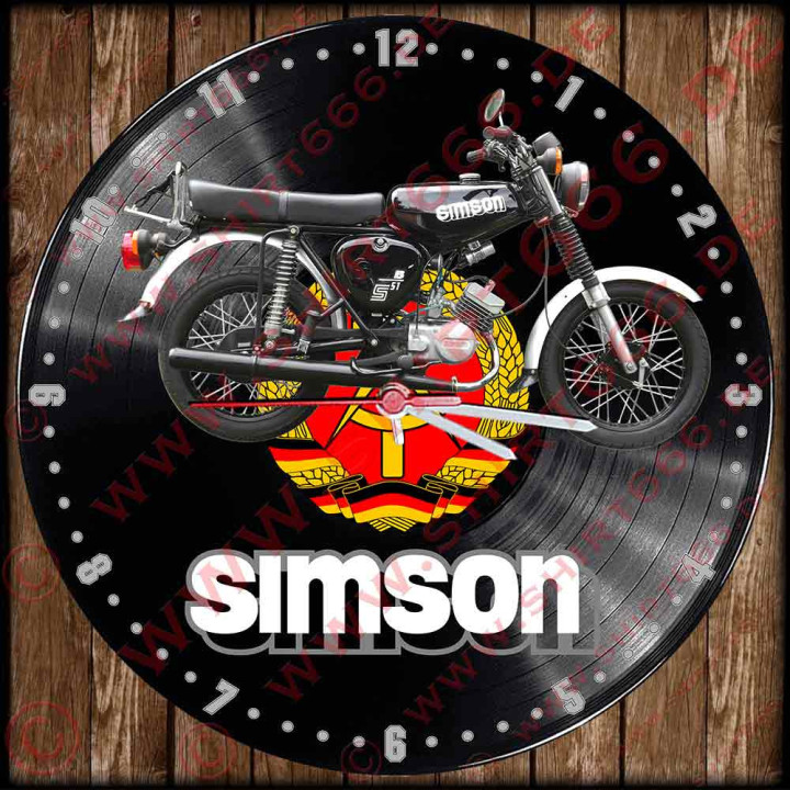 Vinyluhr, Schallplattenuhr, Shellackplatten