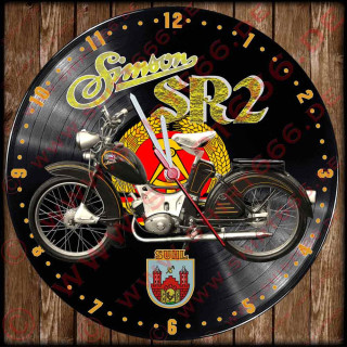 Vinyluhr, Schallplattenuhr, Shellackplatten