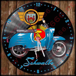 Vinyluhr, Schallplattenuhr, Shellackplatten